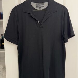 Banana Republic Men's Polo Shirt in Black